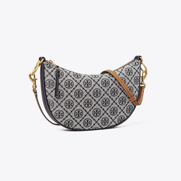 Tory Burch Handbags - Mini T Monogram Jacquard Hobo Bag